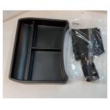 2023 2024 2025 VW ID.4 Center Console Tray & Lower Organizer 2PCS Set Interior Storage Insert Box Floor Storage Tray Compatible with Volkswagen ID 4 2023 2024 2025 (Console+Lower) - Retail: $23