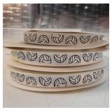 3 Rolls 75 Yards Volleyball Ribbon 3/8-inch Black White Cheer Ribbon Volleyball Party Supplies Decorations Sports Ribbons for Team Hair Bows Wreath Sport Lanyards Gift Wrapping. ONE ROLL HAS BEEN USED