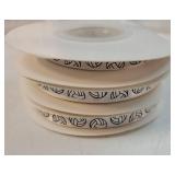 3 Rolls 75 Yards Volleyball Ribbon 3/8-inch Black White Cheer Ribbon Volleyball Party Supplies Decorations Sports Ribbons for Team Hair Bows Wreath Sport Lanyards Gift Wrapping. ONE ROLL HAS BEEN USED