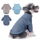 Dog Sweater, 3 Pack Dog Sweaters for Small Dogs Girl Boy, Ultra Soft Warm Puppy Clothes Dog Coat for Winter (Gray+Azure+Navy, Small) - Retail: $11