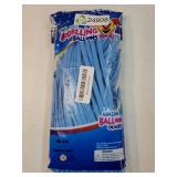 Blue Magic Modelling Balloons - 260 Pack Shiny Thick Latex for Balloon Animals, Baby Boy