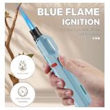 2 Pack of Torch Lighter, Windproof Adjustable Jet Flame, with Safety Lock, Long Refillable Butane Torch Lighters for Grill, Camping, Candle, Stove (NO Gas) - Retail: $10
