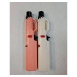 2 Pack of Torch Lighter, Windproof Adjustable Jet Flame, with Safety Lock, Long Refillable Butane Torch Lighters for Grill, Camping, Candle, Stove (NO Gas) - Retail: $10
