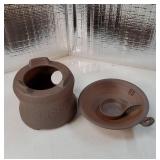 1 Set Tea Stove Ceramic teapot Tea Light Candle Holder Aromatherapy Oil Burner Essential Oil Burner Holder Ceramic Wax Candle s Insulation teapot Stand - Retail: $32