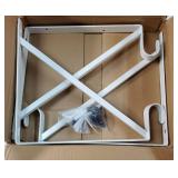 Heavy Duty Closet Shelf and Rod Brackets (White, 3 Pack) - Retail: $28