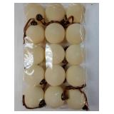 15 Pcs Velvet Christmas Balls Bulk Flocked Christmas Tree Ball Ornaments Plastic Xmas Decorative Hanging Ornaments(Creamy White,3.15 Inch) - Retail: $34