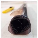 12X 48 Tint Vinyl Film Sticker Sheet Roll for Car Headlight, Taillights, Fog Lights with Squeegee + Cutter (Glossy Light Black) - Retail: $8