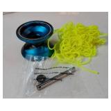 Metal Responsive Yoyo for Beginners, Unresponsive Yoyos for Adults with Unresponsive Bearings Kits, Glove and 10 Replacement Yo-yos Strings - Black Blue - Retail: $25