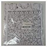 Halloween Coloring Tablecloth, 30 x 72 Inch Kids Craft Table Cover, Fun Coloring Table Cloth and Art Activity, Halloween Crafts for Kids - Retail: $10