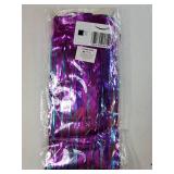 3 Packs Metallic Foil Fringe Garland Blue Purple Pink Wall Hanging Tinsel Fringe Banners for Car Floats Bridal Shower Wedding Birthday Easter Graduation Holiday Party Decoration(30 Feet) - Retail: $12
