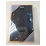 3x5 Picture Frame, Gold Metal Photo Frames with HD Glass, Fits 2x3 with Mat or 3 x 5 without Mat, Display for Wall and Table, 1 Pack - Retail: $12