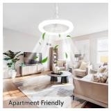 Socket Ceiling Fan Light Screw in with 3 Color Temp, Low Profile Enclosed Dimmable Fanlight with Remote, 10 inch Small Adjustable White E27 LED Ceiling Lights for Bathroom/Bedroom/Garage