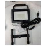 50W LED Work Light, 5000LM LED Flood Lights, 400W Equivalent, IP66 Waterproof, 16ft 5m Cord with Plug, 6500K, Adjustable Working Lights for Workshop Garage, Construction Site - Retail: $36