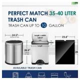 10 Gallon (fit 30-35 Liter) 120 Counts Drawstring Trash Bags By RayPard, Medium Large Kitchen Garbage Bags Trash Can Liners for Home, Office, Light Residential Waste Outdoor Lawn Bags, Black