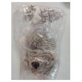 Halloween Skeleton Lantern Fish with LED Eye Plastic Bones for Halloween Decoration Party Photo Prop, Graveyard Decor, Indoor Outdoor Spooky Scene(10.2 *5.5 *3) - Retail: $30