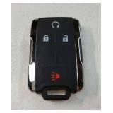 Replacement Key Fob Case Shell Fit for GMC Sierra Canyon Chevy Chevrolet Silverado Colorado M3N-32337100 Accessories 4 Buttons Keyless Entry Remote Car Key Housing Casing Outer Cover (Silver) - Retail