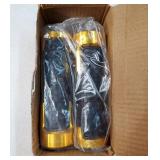 JMTBNO Universal 7/8 22MM Motorcycle Handles Grips CNC Rubber Motorcycle Grips Compatible with Honda Yamaha Suzuki Kawasaki Dirt Bike (Gold-Grip) - Retail: $15"