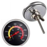 2 pcs BBQ Grill Temperature Gauge, Charcoal Pit Grill Smoker Thermometer Gauge BBQ Temp Gauge - Retail: $9