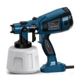 Paint Sprayer, 1000watt, 1400ml Container. CONTAINER APPEARS NEW BUT BODY LOOKS USED. Powers On and Works as Expected. - Retail: $26