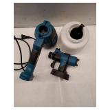 Paint Sprayer, 1000watt, 1400ml Container. CONTAINER APPEARS NEW BUT BODY LOOKS USED. Powers On and Works as Expected. - Retail: $26