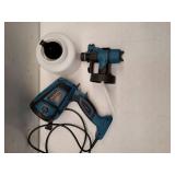 Paint Sprayer, 1000watt, 1400ml Container. CONTAINER APPEARS NEW BUT BODY LOOKS USED. Powers On and Works as Expected. - Retail: $26