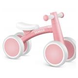 Baby Balance Bike for 1 Year Old Boys Girls 12-24 Month Toddler Balance Bike, 4 Wheels Toddler First Bike, First Birthday Gifts - Retail: $50