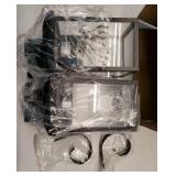 2-Pack Outdoor Wall Light Fixtures, Exterior Lighting Fixtures Wall Mount, Waterproof Porch Lights Outdoor Wall Sconces Lanterns, Modern Outside Lights for House Front Door Garage, Black - Retail: $40