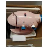 Mini Sewing Machine with Extension Table, Dual Speed Portable Sewing Machine for Beginners with Light, Sewing Kit for Household Use, Pink - Retail: $30