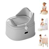 3 in 1 Toddler Potty Training Toilet Seat with Steps Ladder, Foldable Potty Train Chair Adapter for Toddlers Kids Boys Girls. ONE SIDE MISSING A CLIP.