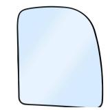 Passenger Right Side Heated Mirror Glass Replacement for 2002-2014 Ford E150 E250 E350 E450, 2000-2005 Ford Excursion, 1999-2007 Ford F-250 F-350 F-450 F-550 Side View Heated Convex Mirror - Retail: $