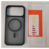 Magnetic & Shockproof for iPhone 17 Pro Max Case, Fit for MagSafe, Military Grade Drop Protection, Camera Control, DIY Button, Slim for iPhone 17 Pro Max Case Translucent Deep Blue - Retail: $23