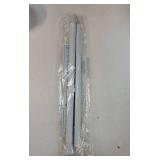 White Tension Curtain Rods 18 to 36 Inch, Small Curtain Rods No Drilling, Short Tension Rod, Adjustable Spring Rod for Windows, Door, Closet - Retail: $13