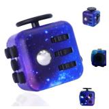 Infinity Cube Fidget Toys for Kids and Adults Anxiety Relief Cubes for ADD ADHD OCD Autism Sensory Toys Fidget Cool Gadgets Cube Unique Boys and Girls and Adult. ONE SIDE BROKEN. - Retail: $7