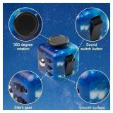 Infinity Cube Fidget Toys for Kids and Adults Anxiety Relief Cubes for ADD ADHD OCD Autism Sensory Toys Fidget Cool Gadgets Cube Unique Boys and Girls and Adult. ONE SIDE BROKEN. - Retail: $7
