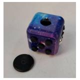 Infinity Cube Fidget Toys for Kids and Adults Anxiety Relief Cubes for ADD ADHD OCD Autism Sensory Toys Fidget Cool Gadgets Cube Unique Boys and Girls and Adult. ONE SIDE BROKEN. - Retail: $7