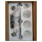 3-Light Brushed Nickel Vanity Light with 3 Color Modes (3000K/4000K/6000K), Eye Protection LED Bathroom Light Fixture, Dimmable Modern Wall Light Over Mirror with Clear Glass Shade - Retail: $70