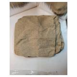 Anti-Slip Bar Stool Cushions Square Bar Stool Seat Cushions with Ties Set of 4 Small Square Chair Pads with Machine Washable Cover 12X12"X2" (Beige) - Retail: $47"