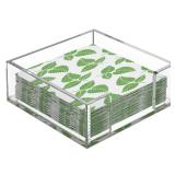 Acrylic Napkin Holder for Table, Clear Guest Towel Holder, Beverage Buffet Paper Napkin Caddy for Bar, Party, Dinner, Kitchen & Dining Room, Bathroom, Perfect for 5.5 x 5.5 inches Napkins - Retail: $1