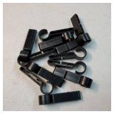 12PCS Plastic Helmet Clips Attachment Head Light Clamps Black Set Headlamp Hard hat Safety Cap Hook Outdoor Tools Accessory - Retail: $6