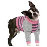 Dog Recovery Sleeve with Elbow Protector, Dogs Shirt Stop Licking Joints, Pet Long Sleeve Suit Protecting Dog