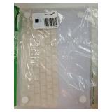 Compatible with MacBook Air 13 inch Case 2025 2024 2023 2022 M4 A3240 M3 A3113 M2 A2681, Anti-Fingerprint Checker Texture Grid PU Leather Coated Plastic Hard Shell&Keyboard Cover, Beige - Retail: $19