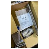 Kingston Brass KS2364 Naples Roman Tub Filler, Polished Chrome and Polished Brass,8-Inch Adjustable Center - Retail $625