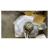 Kingston Brass KS2364 Naples Roman Tub Filler, Polished Chrome and Polished Brass,8-Inch Adjustable Center - Retail $625