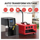 4000W Voltage Transformer Power Converter(110V to 220V, 220V to 110V) Step Up/Down Converter 110/120 Volt - 220/240 Volt w/US Power Cord, LCD Display, 3 US Outlets, 3 Universal Outlet Retail- $406