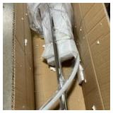 LannlKer Modern Pendant Light Kitchen Island 47in Dimmable Hanging Lamp 3000k-6000K Adjustable Warm/Nautral/White with Remote Control, Kitchen Island Lighting Chrome Silver - Retail $130