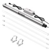 HQUA-OWS-12/124/12T 120V 40W 12GPM Whole House Ultraviolet Water Purifier Filter, Plus 2 Extra UV Bulbs,with Lamp Rated Life 365 Days Ballast Retail $259.99
