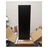 Art3d WPC Wainscoting Panels, 16-Pack 48 x 6 Inch 3D Wall Accents for Interior Wall Decor, Living Room, Bedroom, Black - Retail $120