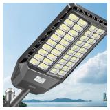Deepn Solar Street Lights Outdoor, 9000W Solar Parking Lot Lights, 360000 Lumens Solar Lights Outdoor, IP67 Waterproof Dusk to Dawn Motion Sensor Outdoor Lights for Yard with Remote Control Retail- $1