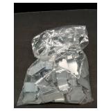 VEVOR Shelf Clips, 40 Pack, Adjustable Steel Pilaster Shelf Clips Support for Metal, Wood, Glass Shelves, Compatible with Wardrobes, Cabinets, Bookcases, Shoe Racks and Display Racks (Silver)