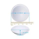 TopBine 3 Pairs Round Soft Bra Inserts Pads Removable Sport Bra Cups Inserts Mastectomy Bra Inserts for Bikini Top Swimsuit(A/B White)